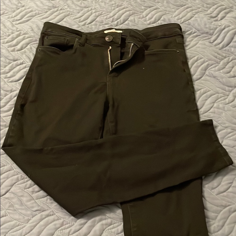 High Rise Black Skinny Pants